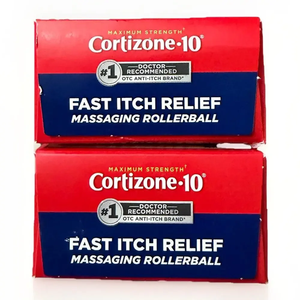 Cortizone-10 Fast Itch Relief Rollerball 1% Hydrocortisone 1.5oz 2 Pack Ex 10/26
